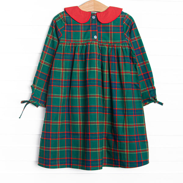 Tartan Traditions Collared Dress, Green