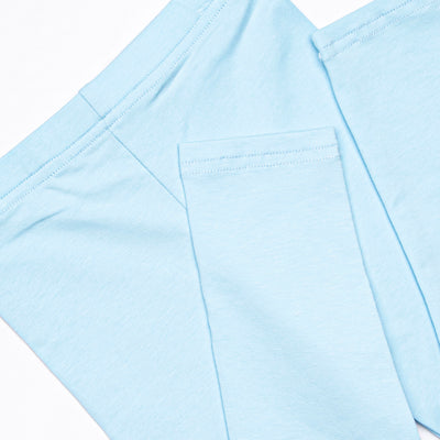 Colorful Carnations Legging Set, Blue