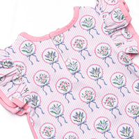 Fancy Florals Short Set, Pink