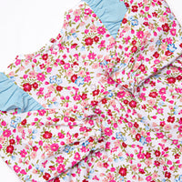 Colorful Carnations Bloomer Set, Blue