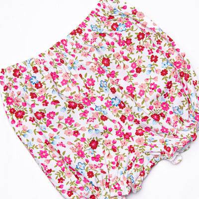 Colorful Carnations Bloomer Set, Blue