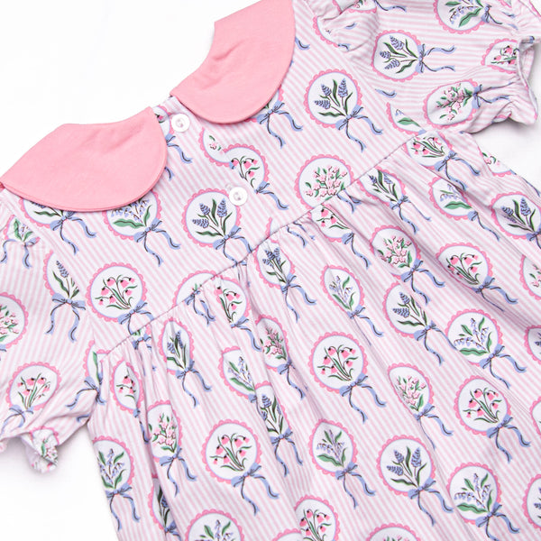 Fancy Florals Legging Set, Pink