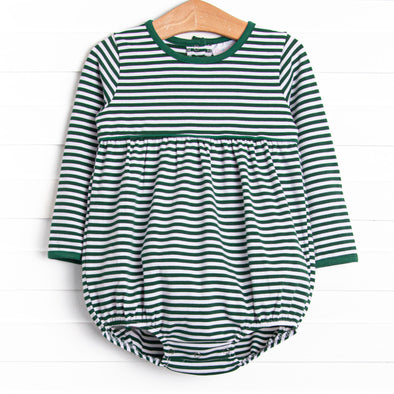 Carson Long Sleeve Bubble, Green Stripe