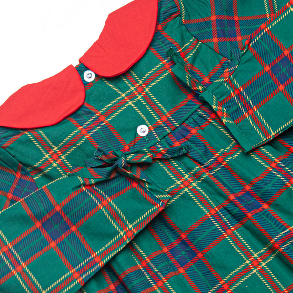 Tartan Traditions Collared Dress, Green