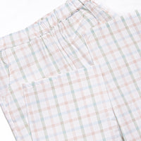 Pup in Plaid Embroidered Pant Set, Green