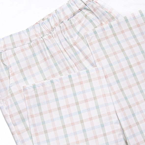 Pup in Plaid Embroidered Pant Set, Green