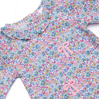 Blossoming Bows Applique Dress, Purple