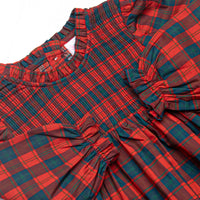 Holiday Heritage Elastic Smocked Dress, Red