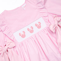 Palace Pastels Smocked Side Tie Dress, Pink