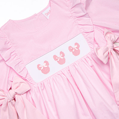 Palace Pastels Smocked Side Tie Dress, Pink