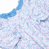 Denim Dot Daisies Legging Set, Blue