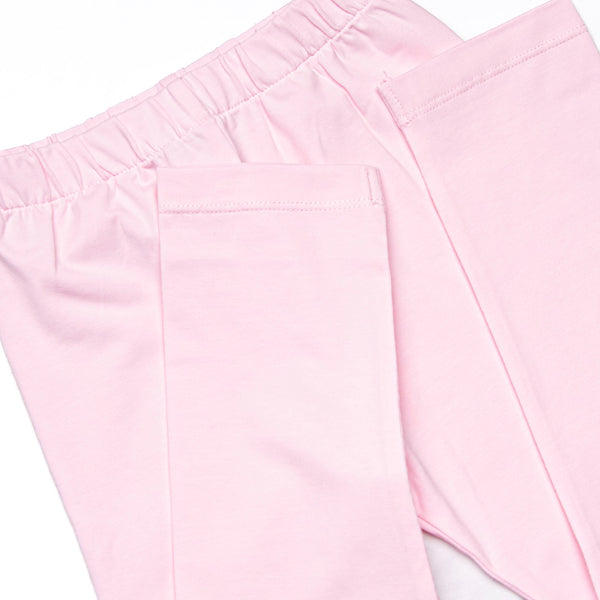 Clubhouse Carnations Applique Legging Set, Pink