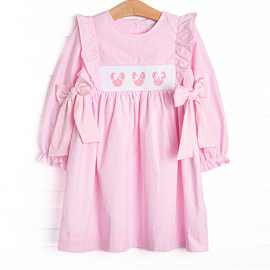 Palace Pastels Smocked Side Tie Dress, Pink