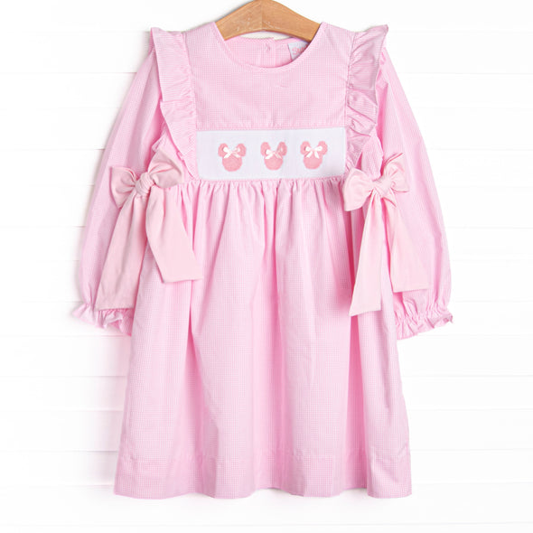 Palace Pastels Smocked Side Tie Dress, Pink