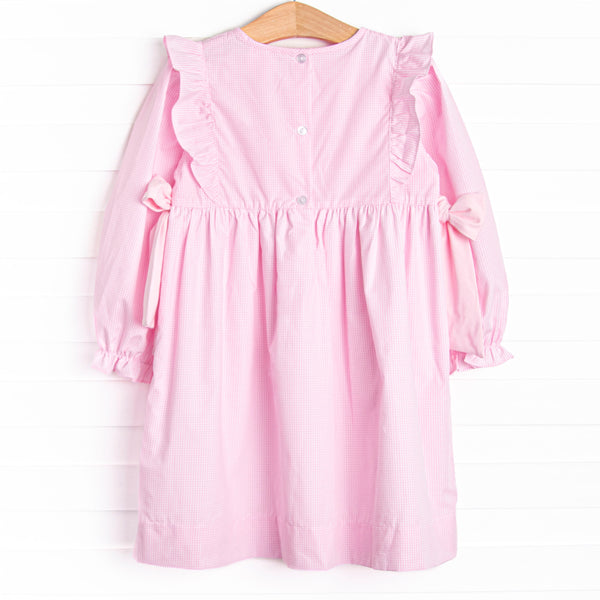 Palace Pastels Smocked Side Tie Dress, Pink