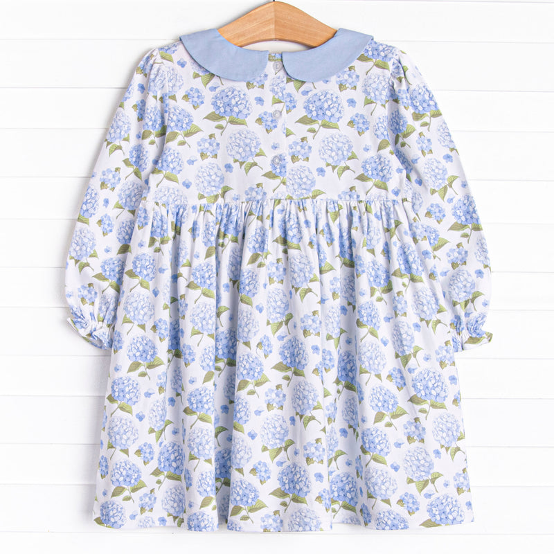 Hydrangea Blooms Dress, Blue Stitchy Fish Hydrangea Blooms Dress, Blue Stitchy Fish