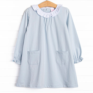 Bethany Basic Pocket Dress, Blue