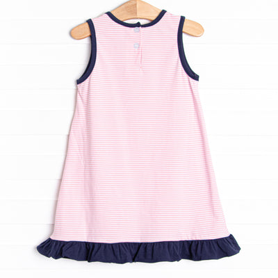Big League Applique Dress, Pink