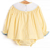 Blushing Beauty Smocked Diaper Set, Yellow