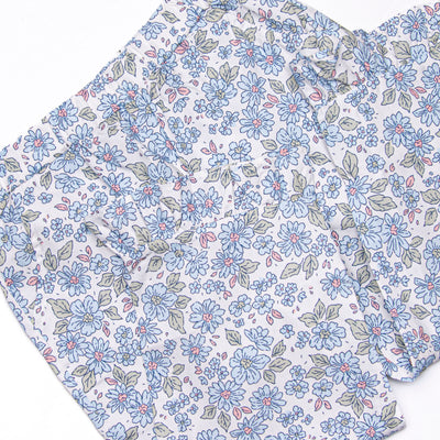 Blossom in Blue Ruffle Pant Set, Blue
