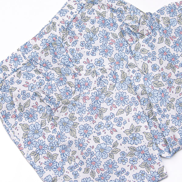 Blossom in Blue Ruffle Pant Set, Blue