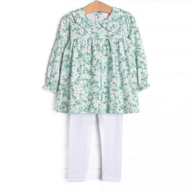 By the Garden Legging Set, Green