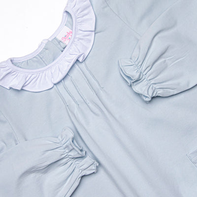 Bethany Basic Pocket Dress, Blue