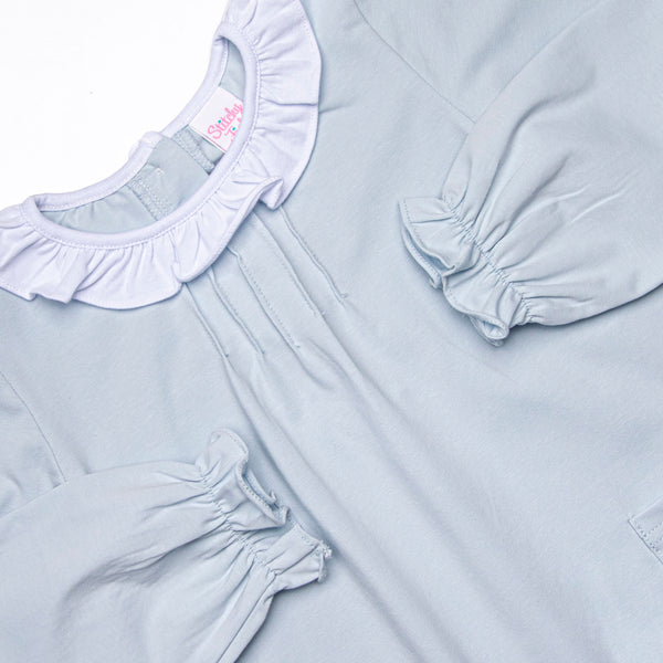 Bethany Basic Pocket Dress, Blue