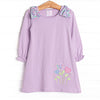 Grow Together Applique Dress, Purple