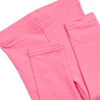 Amelia Flutter Sleeve Legging Set, Pink and Blue Stripe