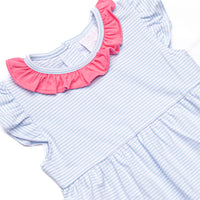 Aurora Bubble, Pink and Blue Stripe