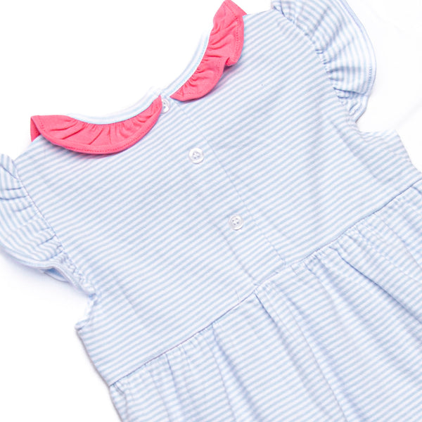 Aurora Bubble, Pink and Blue Stripe