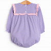 Bonnie Long Sleeve Bubble, Purple Stripe