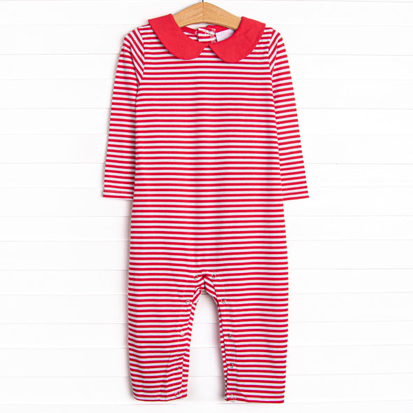 Elliot Romper, Red Stripe