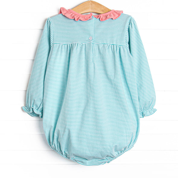 Amelia Bubble, Pink and Mint Stripe