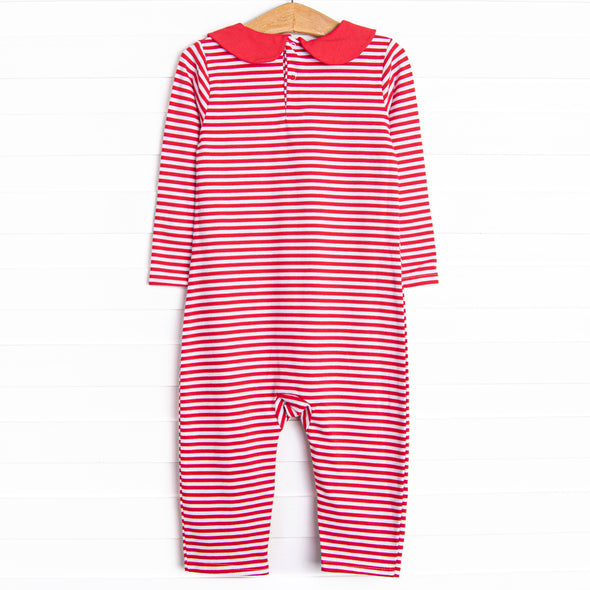 Elliot Romper, Red Stripe