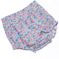 Buttoned Up Blossoms Diaper Set, Purple