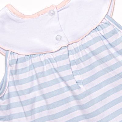 Springtime Sprouts Applique Bloomer Set, Blue
