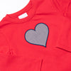 Sweetest Suitor Applique Top, Red