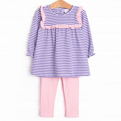 Bonnie Legging Set, Purple Stripe