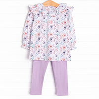 Whispering Wings Legging Set, Purple