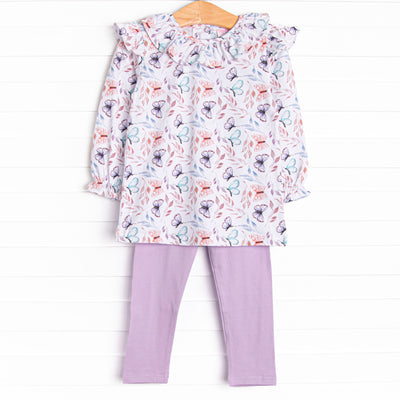 Whispering Wings Legging Set, Purple