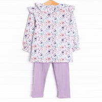 Whispering Wings Legging Set, Purple