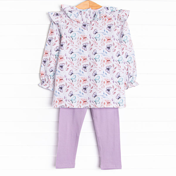 Whispering Wings Legging Set, Purple