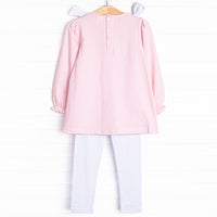 Petite Pink Polka Dots Legging Set, Pink