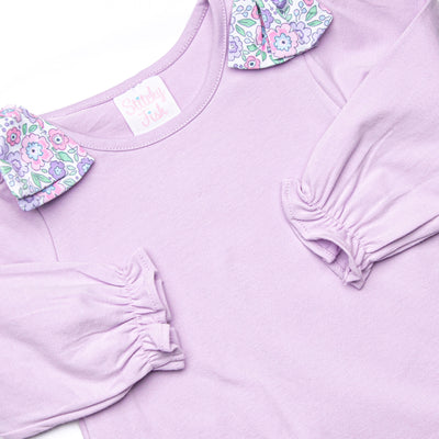 Grow Together Applique Dress, Purple