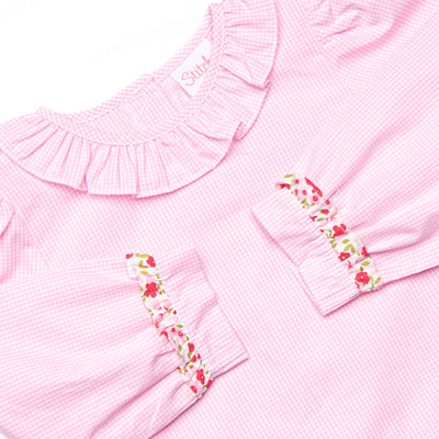 Going Steady Applique Legging Set, Pink