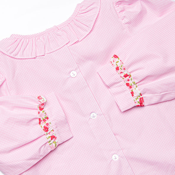 Going Steady Applique Legging Set, Pink