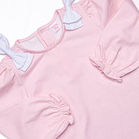Petite Pink Polka Dots Bloomer Set, Pink