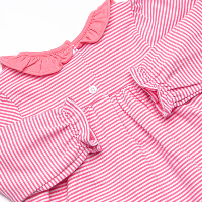 Amelia Legging Set, Medium Pink Stripe